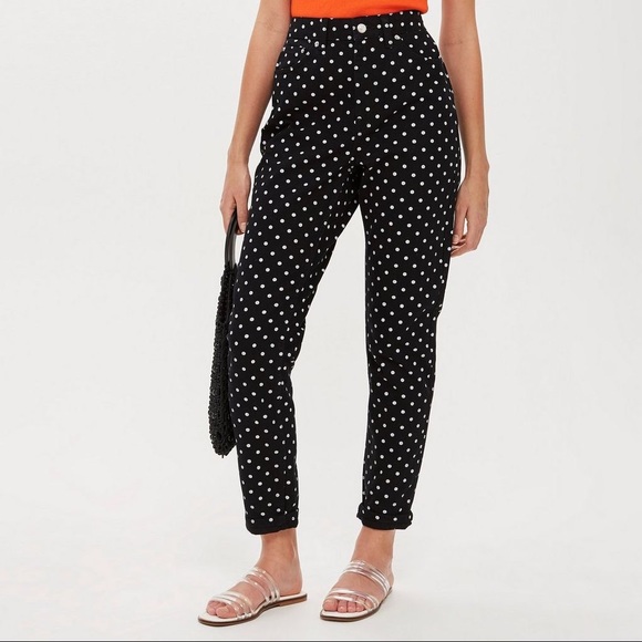 TOPSHOP - polka dot mom jeans - Picture 4 of 4